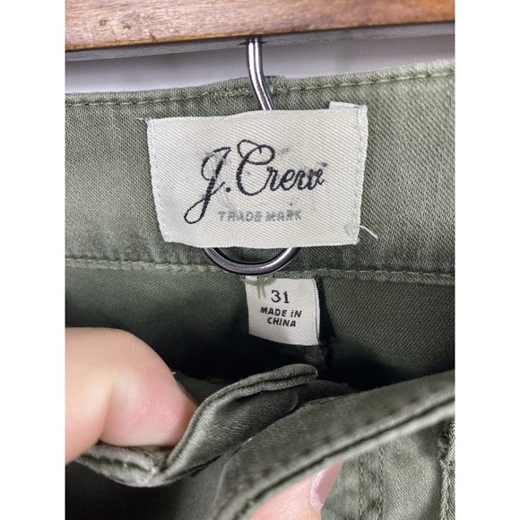 J Crew Patch Pocket Slim Boyfriend Chino Pants Green Womens Size 31 *Read* H6799 - Picture 9 of 10